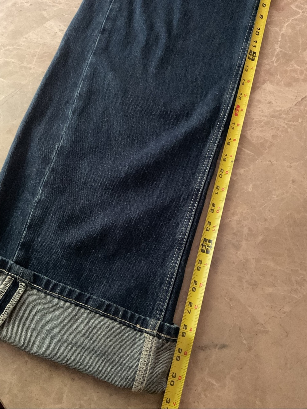 We The Free East Bay Cuffed straight Jeans Sz 28 denim pants - Picture 14 of 16